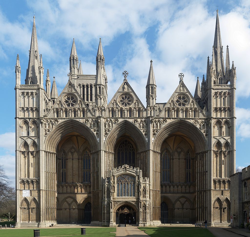 The west front of Peterborough Cathedral