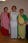 3 ladies in Roman style dress